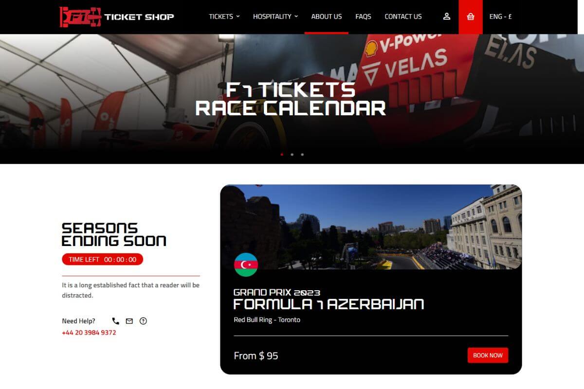 F1 Ticket Shop